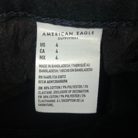 AE black high waisted shorts - Picture 3 of 4